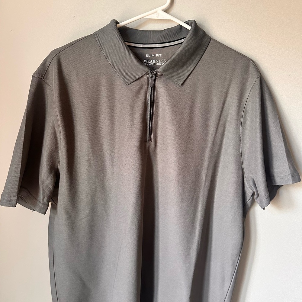 Kenneth Cole Gray Polo Shirt